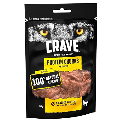 Crave Protein Chunks Chicken 6x55g