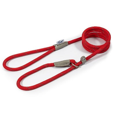 Ancol Viva Rope Refl Slip Lead Red 80mm