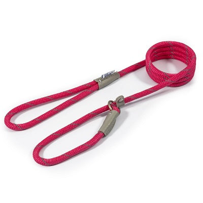 Ancol Viva Rope Refl Slip Lead Pink 80mm