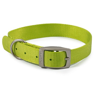 Ancol Viva Buckle Collar Lime 28-36cm