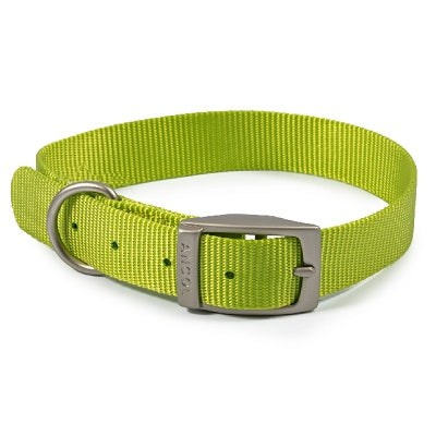 Ancol Viva Buckle Collar Lime 35-43cm