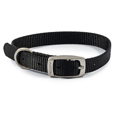 Ancol Viva Buckle Collar Black 26-31cm