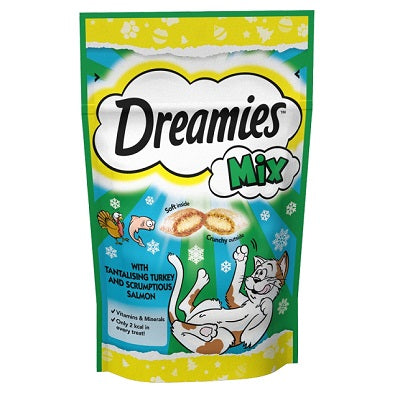 Dreamies Xmas Mix Salmon & Turkey 8x60g