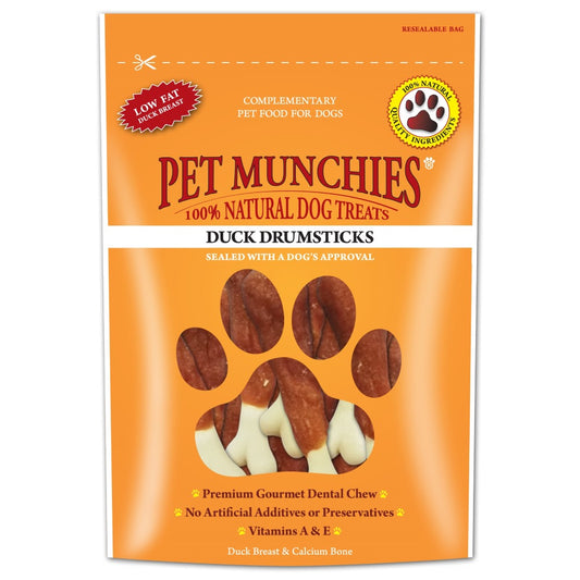 Pet Munchies Dog Treat Duck D/Stk 8x100g