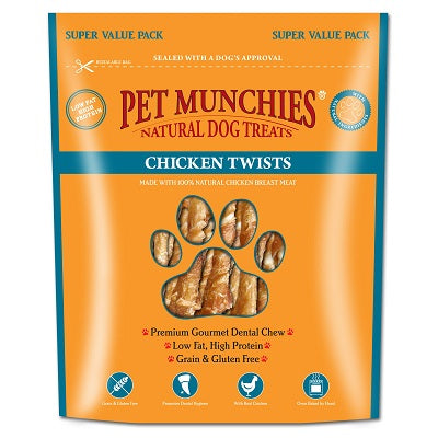 Pet Munchies Dog Treat Ckn Twists 3x290g