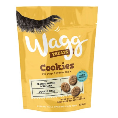 Wagg Cookie Treats Peanut&Banana 7x125g