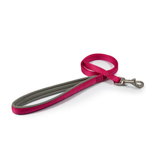 Ancol Viva Padded Snap Lead Pink 12mm