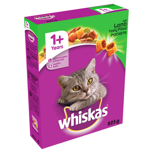 Whiskas Dry 1+ Lamb 5x825g