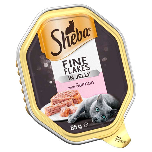 Sheba Tray Fine Flakes Salmon CIJ 22x85g