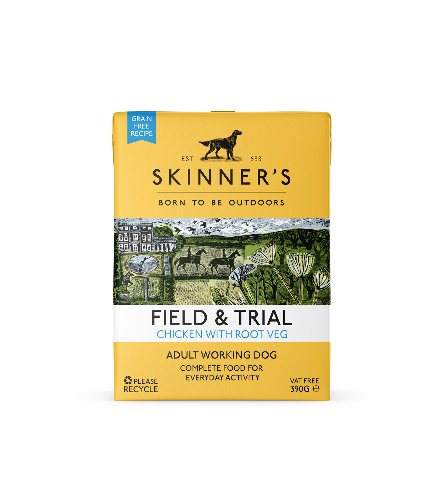 Skinners F&T Adult GF Chicken 18x390g