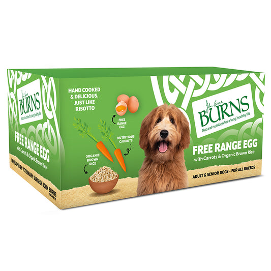 Burns Dog Tray Free Range Egg 12x150g