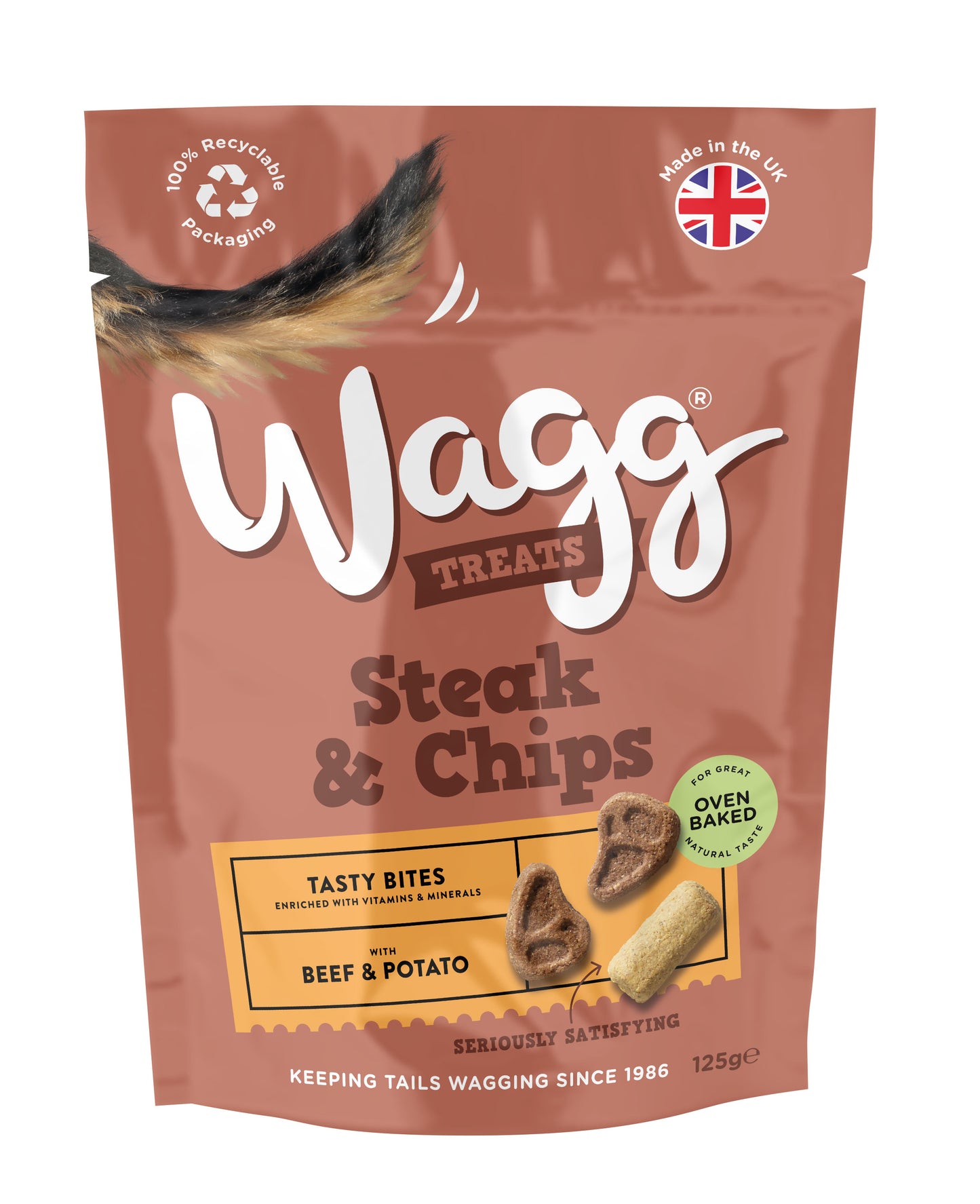 Wagg Steak & Chips Tasty Bites 7x125g