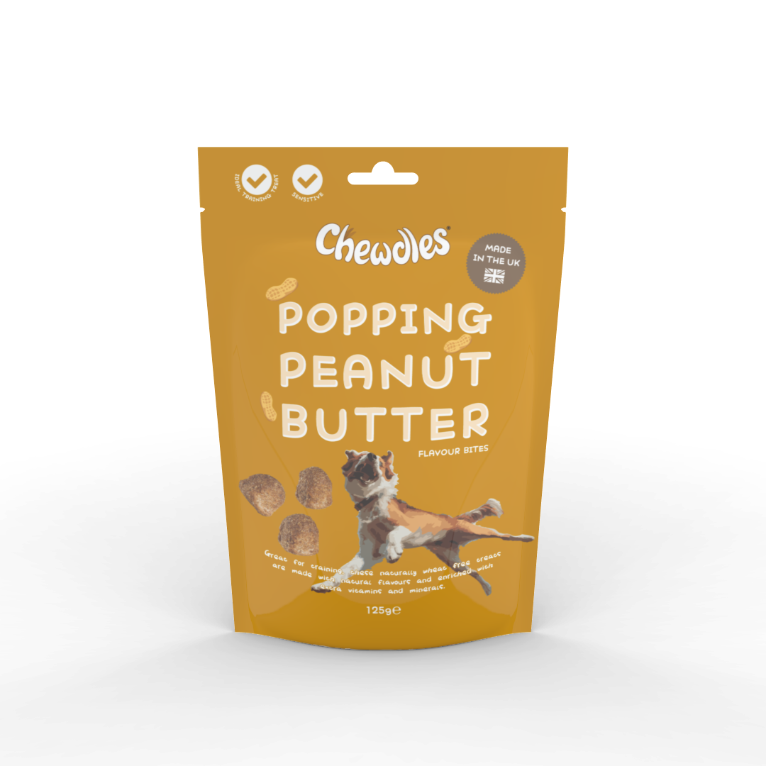 Chewdles Popping Peanut Butter 5x125g