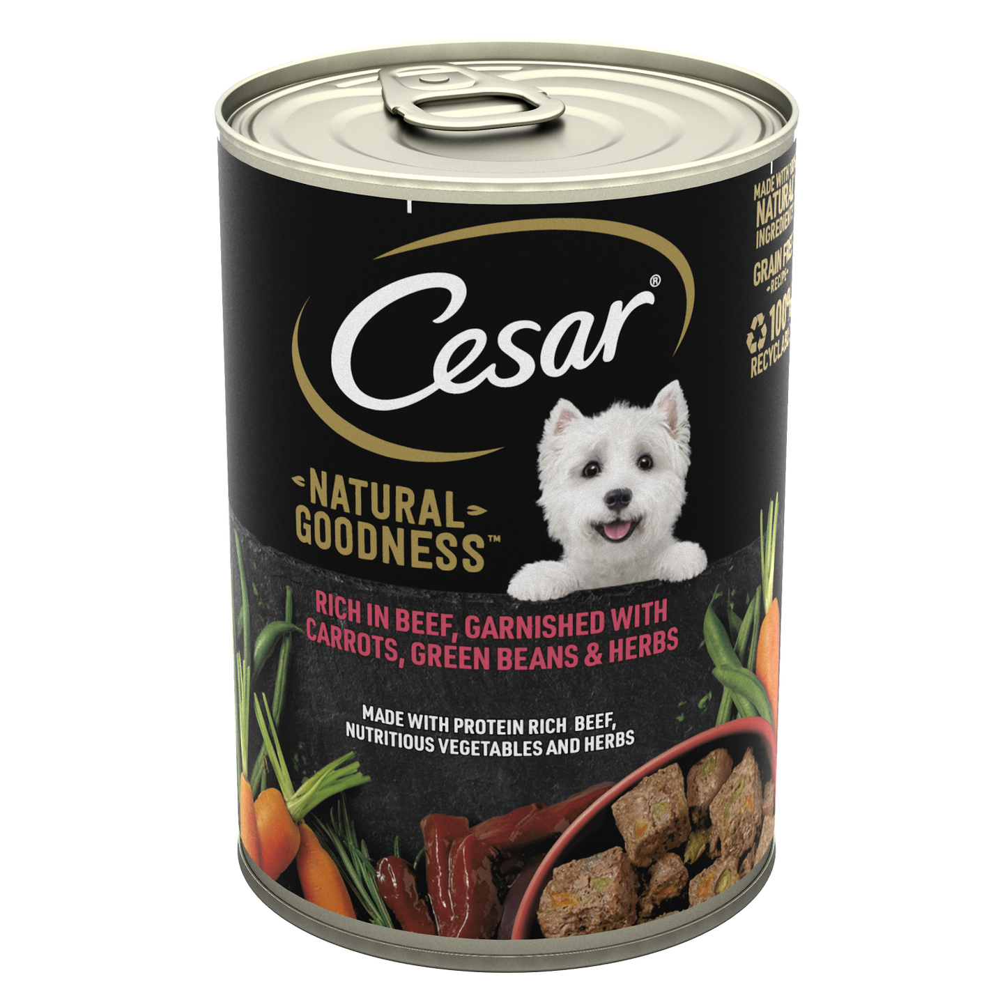 Cesar Tin Nat Goodness Beef Loaf 6x400g