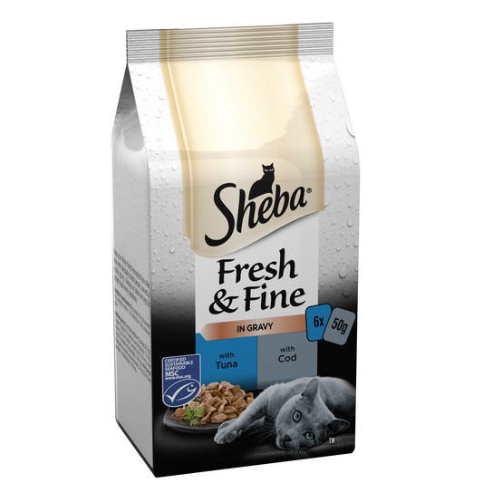 Sheba Pch Fresh & Fine Tn&Cd CIG 8x6x50g