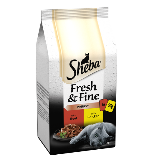 Sheba Pch Fresh & Fine Bf&Ck CIG 8x6x50g