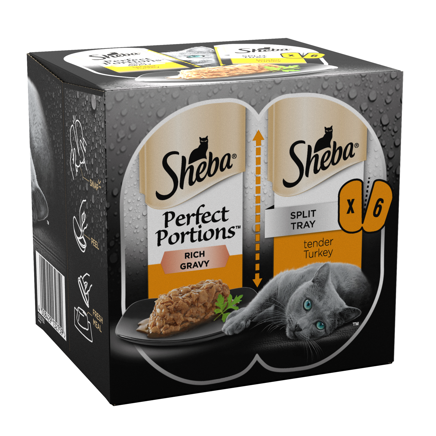 Sheba Perfect Portions Trky Grvy 8x3x75g