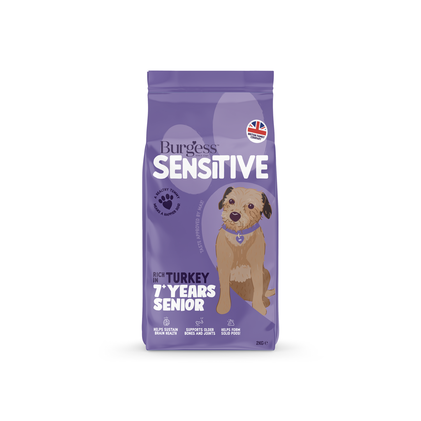 Burgess Sensitive Senior 7+ Dog Turkey