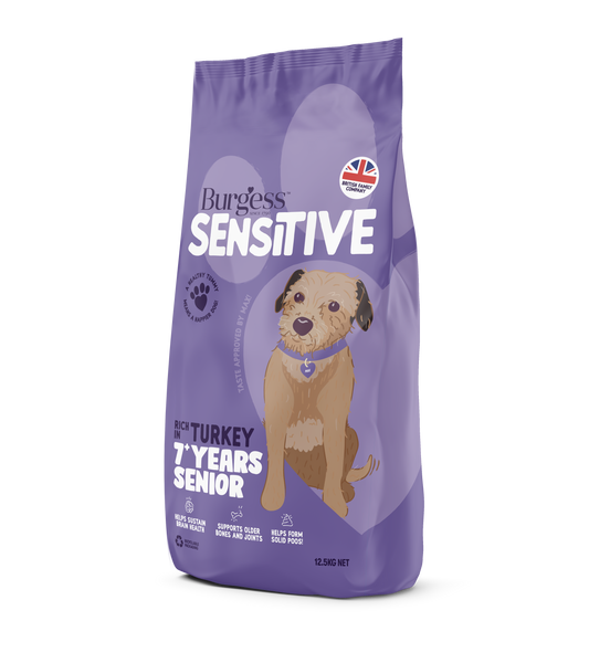 Burgess Sensitive Senior 7+ Dog Turkey