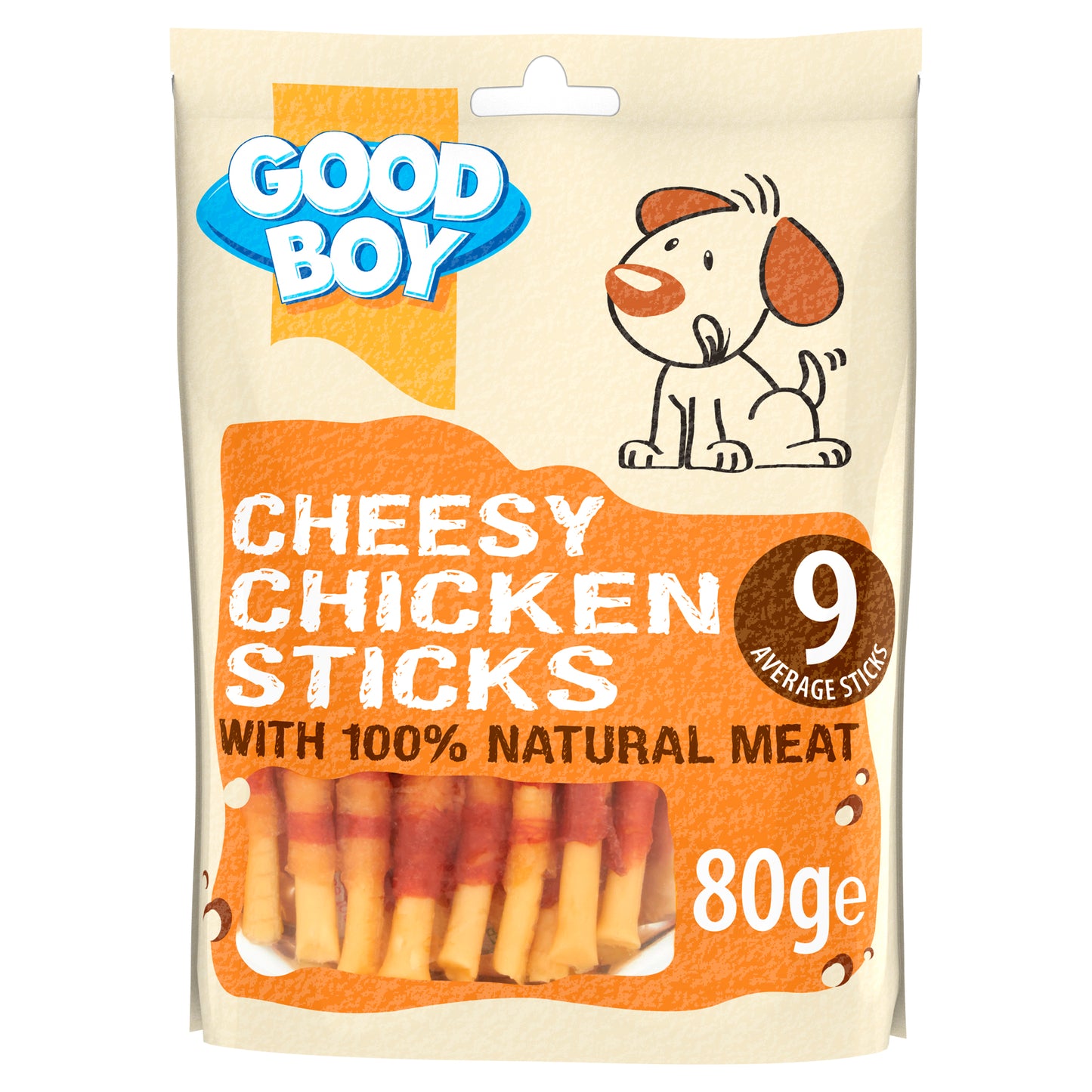 Good Boy Chicken Cheese Sticks 10x80g