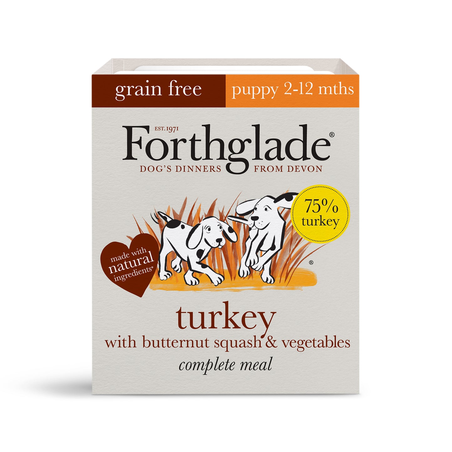 Forthglade Puppy Comp GF Turkey18x395g