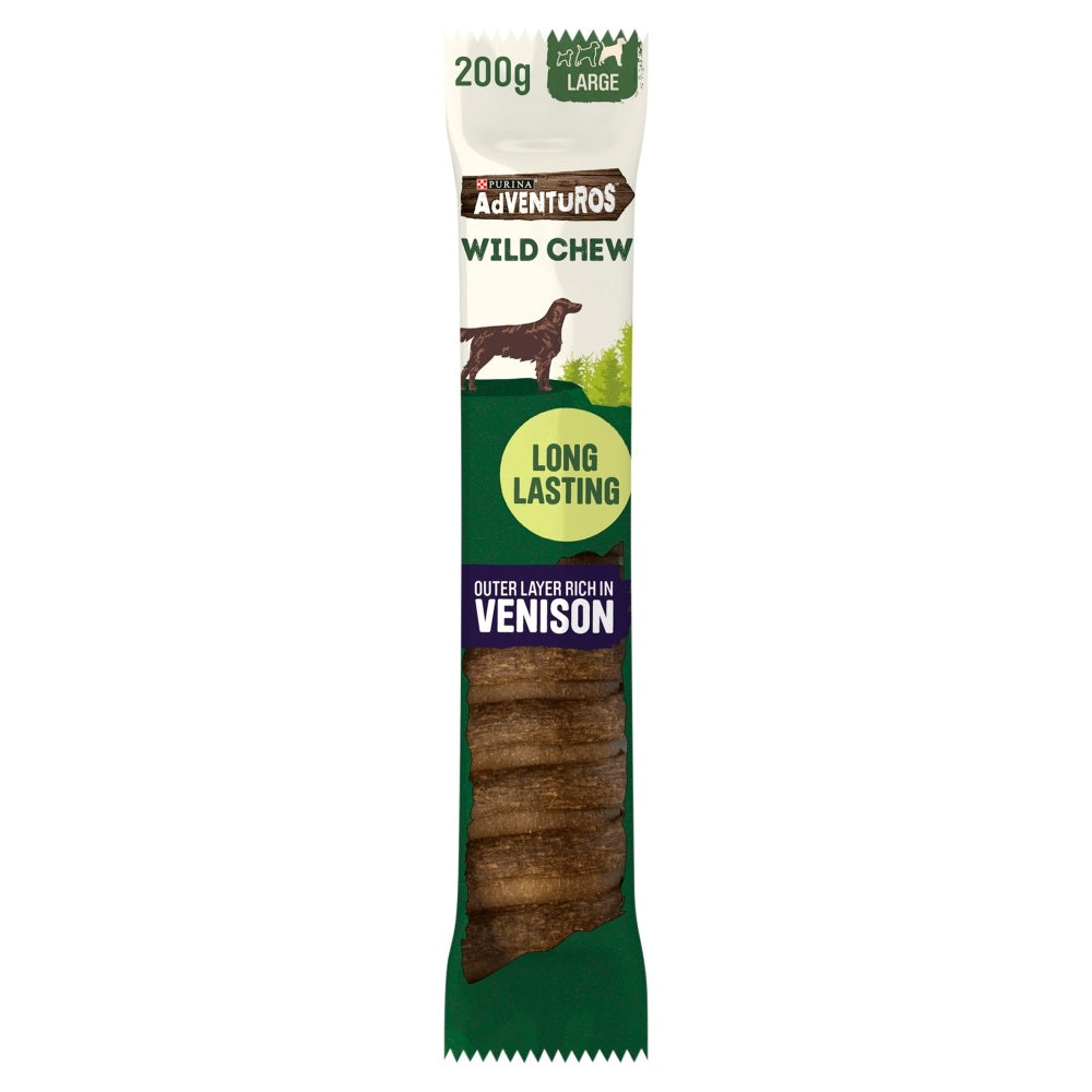 Adventuros Wild Chews Venison Lrg 4x200g