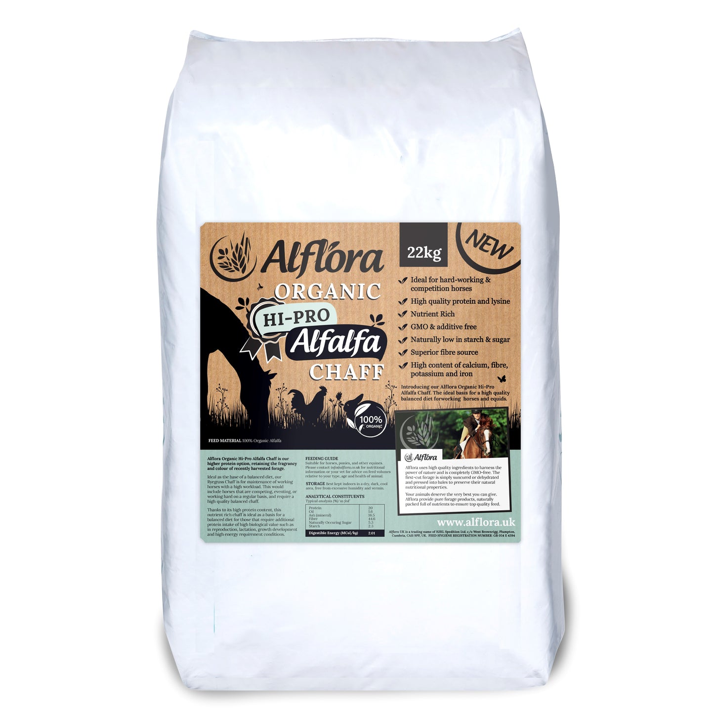 Alflora Organic Hi-Pro Alfalfa Chaff