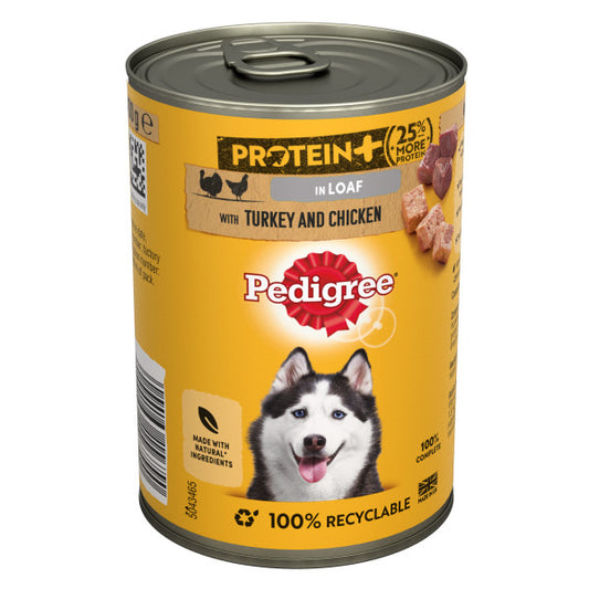 Pedigree Tins Protein + Tky&Chk 12x400g