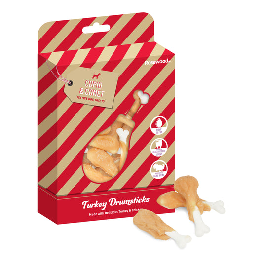 Xmas Turkey Drumsticks Dog Treats