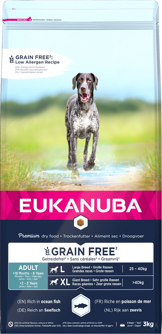 Eukanuba Grain Free Adult Large 3x3kg