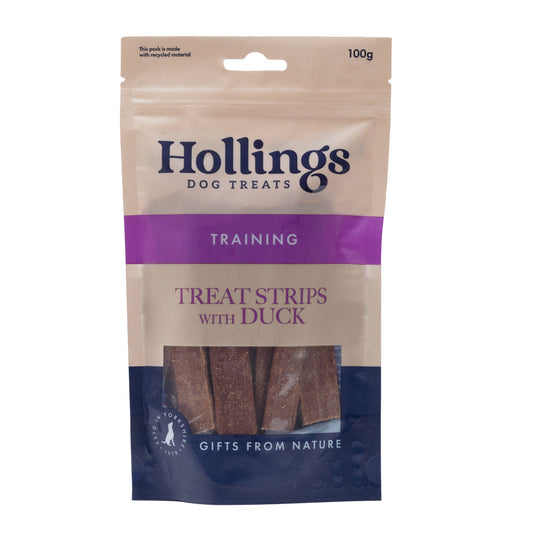 Hollings Treat Strips Duck D/B 12x100g