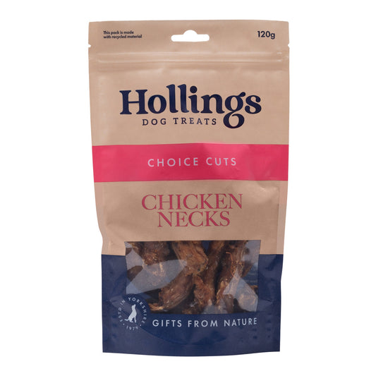 Hollings 100% Nat Chicken Necks 8x120g