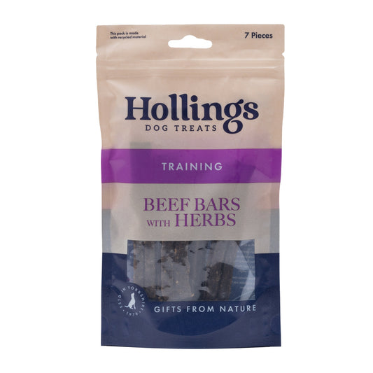 Hollings 100% Beef Bar Herbs D/B 10x7pk