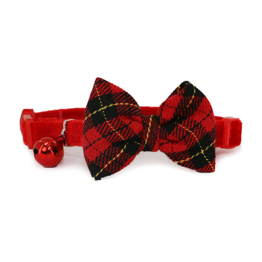 Ancol Cat Vintage Bow Safe Collar Tartan