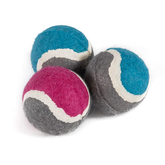 Ancol Small Bite Mini Tennis Balls x6