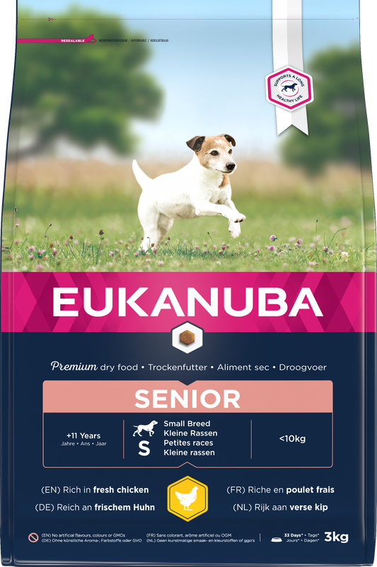 Eukanuba Senior Sml Brd Chicken 3x3kg