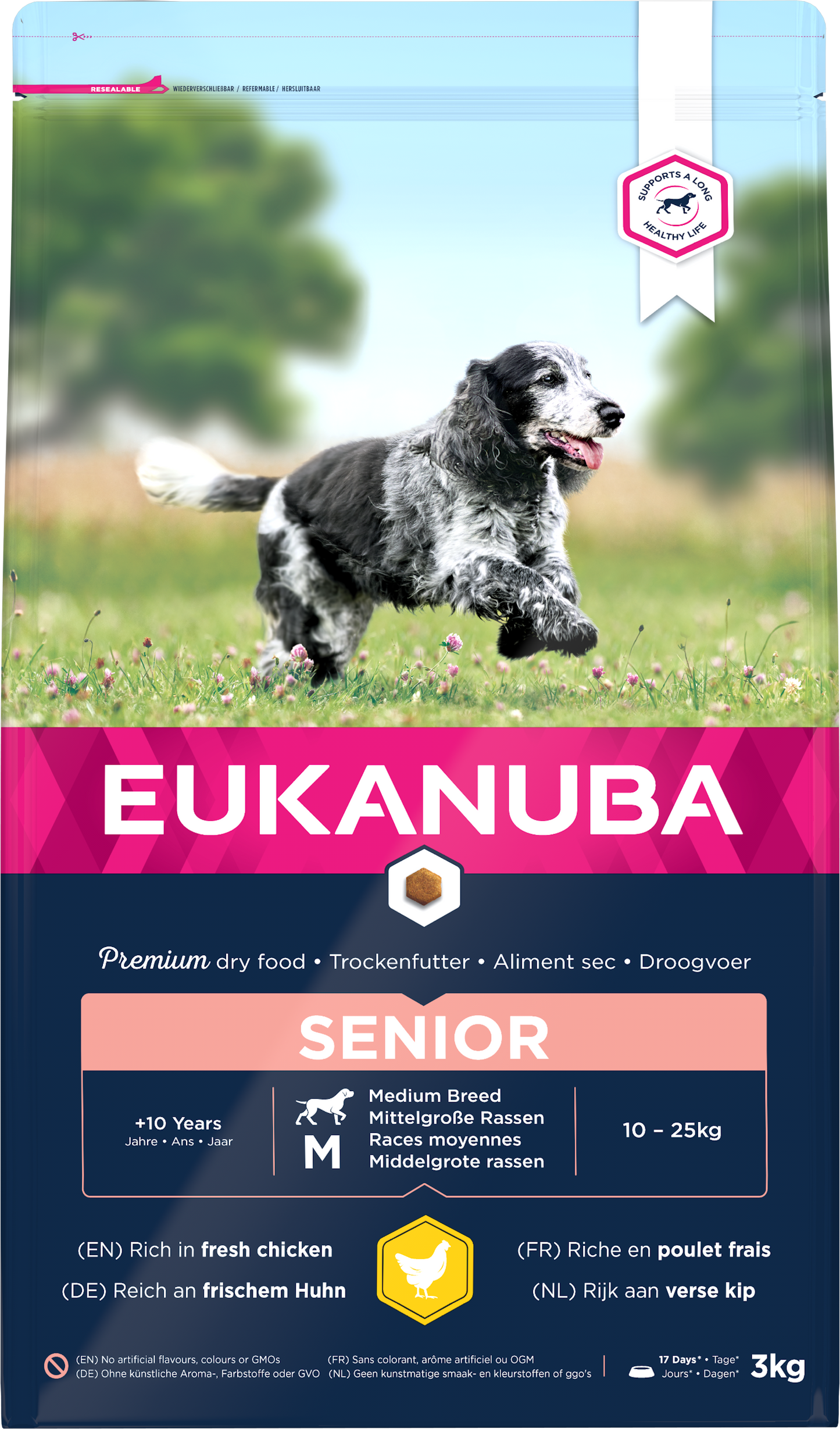 Eukanuba Senior Med Brd Chicken 3x3kg