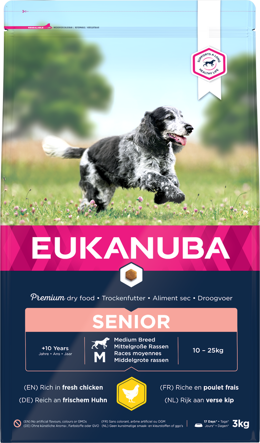 Eukanuba Senior Med Brd Chicken 3x3kg