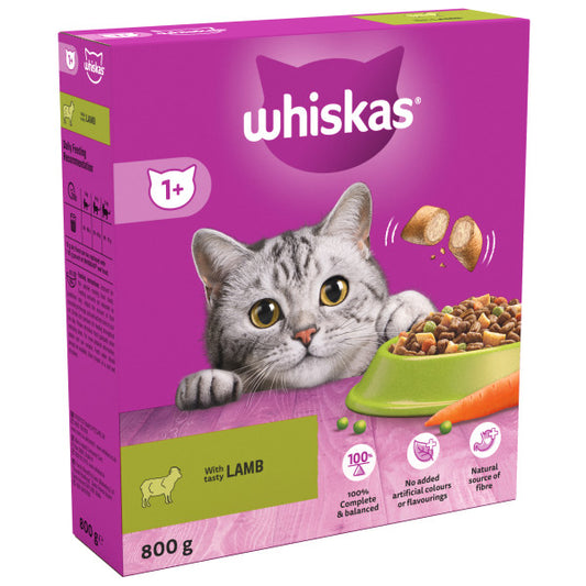 Whiskas Dry 1+ Lamb 5x800g