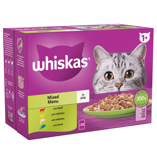 Whiskas Pch 1+ Mixed Menu Jel 4x12x85g