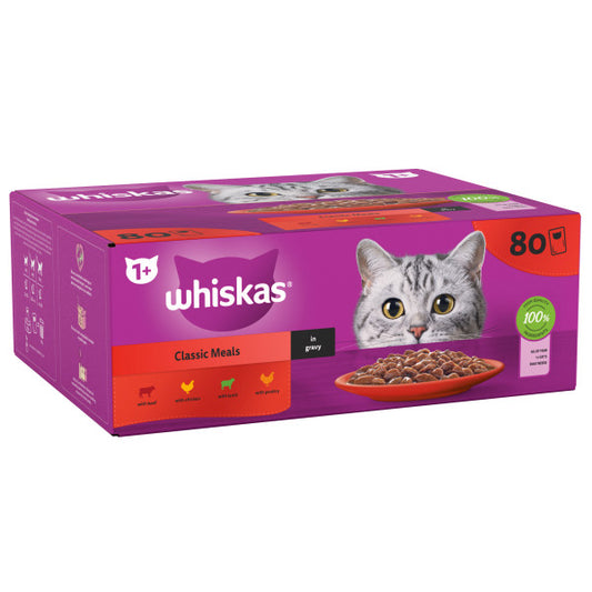 Whiskas Pch 1+ Meaty Meals Gry 80x85g