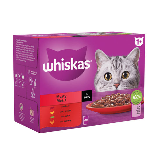 Whiskas Pch 1+ Meaty Meals Gry 4x12x85g