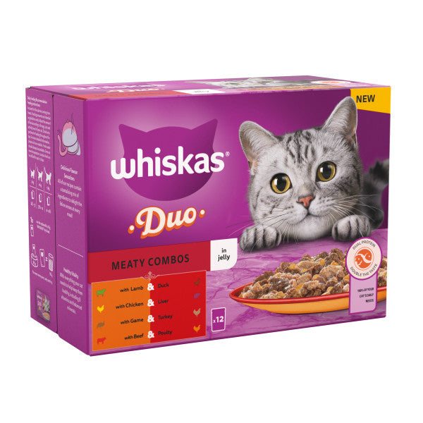 Whiskas Pch 1+ Duo Meaty C Jel 4x12x85g