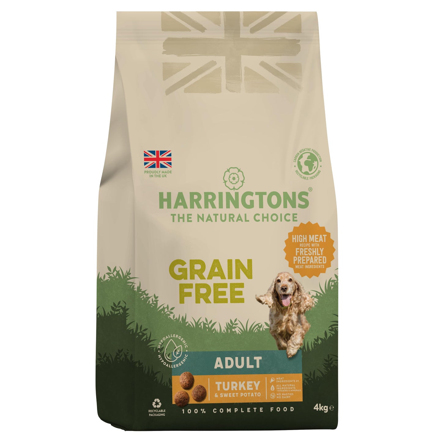 Harringtons Dog Grain Free Turkey 3x4kg