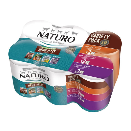 Naturo Adult GGF Mixed Jel Tin 4x6x390g