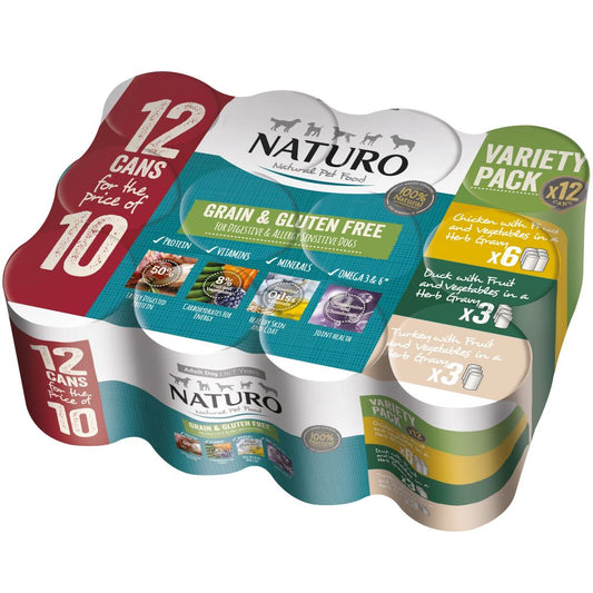 Naturo Adult GGF Mix Grvy Tin 12/10x390g