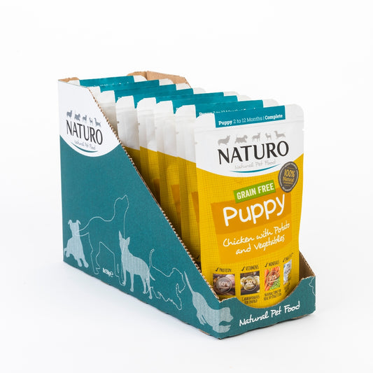 Naturo Puppy Mini GF Chck P&V Pch 8x150g