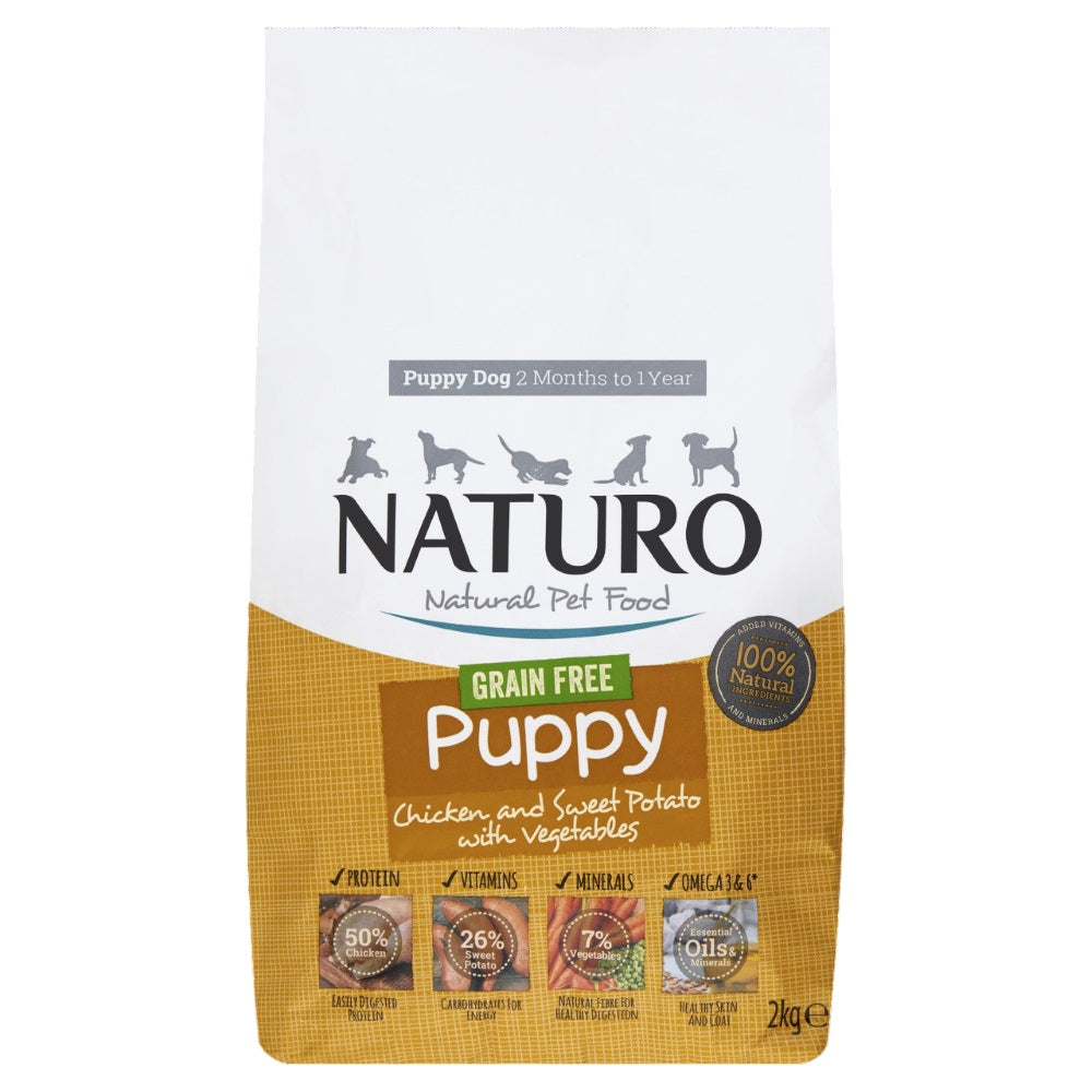 Naturo Puppy GF Chicken SP&V 4x2kg