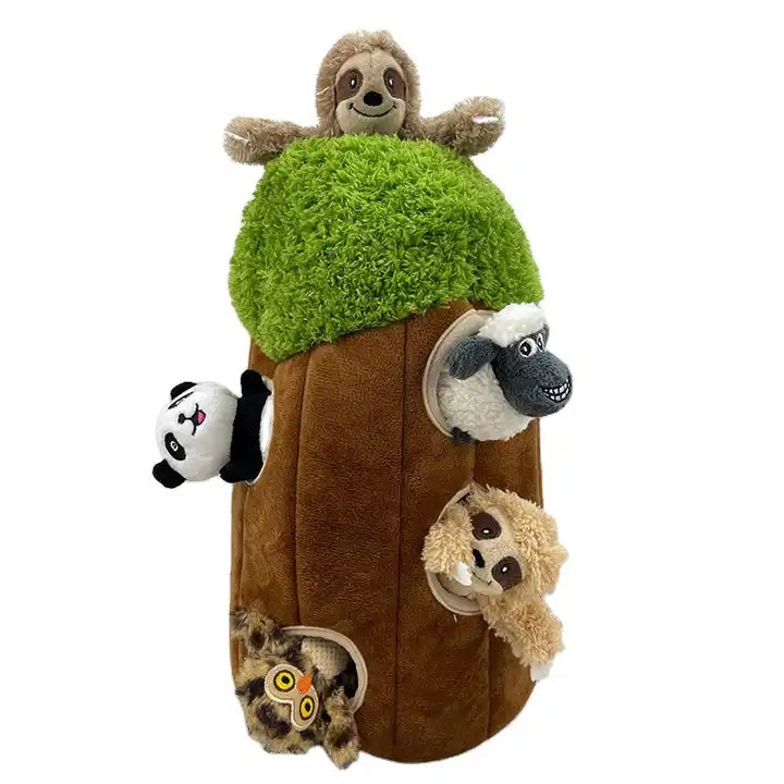 Hide And Seek Dog Toy Activity Plush Sloth Dog Toys Pet Anxiety Relief  Calming Aid Toy